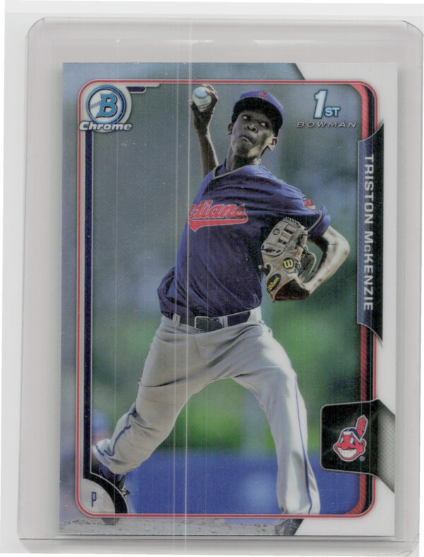 2015 Bowman Draft Triston McKenzie Chrome #96 Indians
