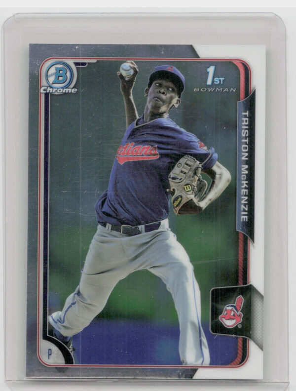 2015 Bowman Draft Triston McKenzie Chrome #96 Indians