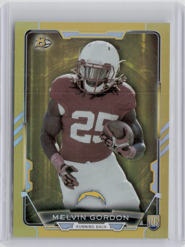 2015 Bowman Melvin Gordon Rookies Gold SN399 #29 Chargers