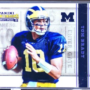 2015 Contenders Draft Picks Tom Brady #47 Wolverines Old School Colors