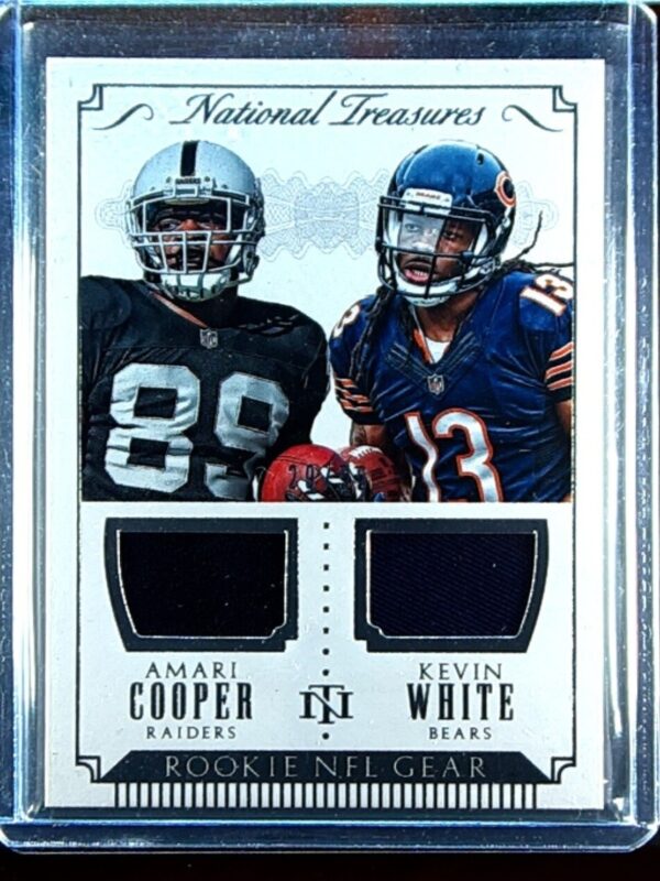 2015 NT Amari Cooper / Kevin White /99 JSY #RNGC-CW Bears Rookie NFL Gear Combo