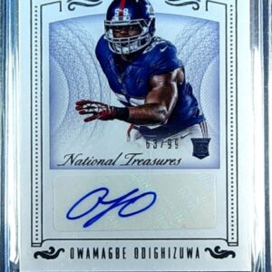 2015 NT Owamagbe Odighizuwa AUTO /99 #182 Giants Rookie Signatures
