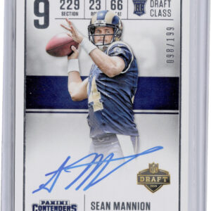 2015 Panini Contenders Sean Mannion AU SN199 #DC-SM Rams Draft Class Autographs