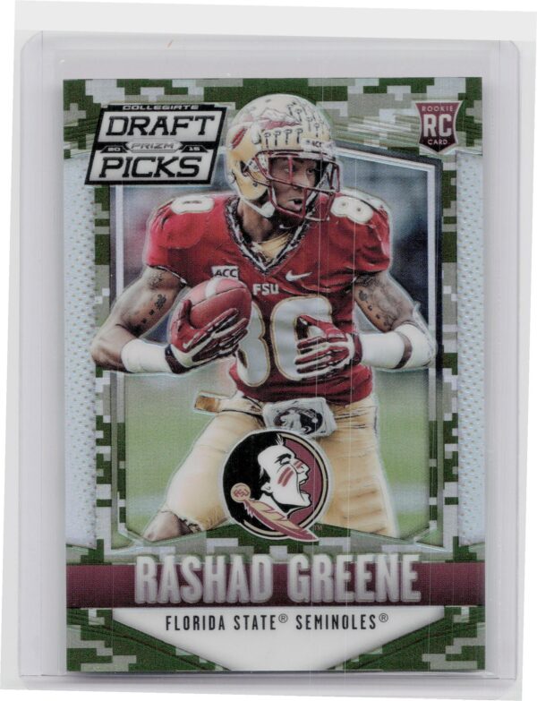 2015 Prizm Collegiate Draft Picks Rashad Greene Prizms Camo /199 #137 Seminoles