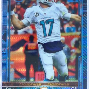 2015 Topps Chrome Ryan Tannehill Blue Wave Refractor #76 Dolphins