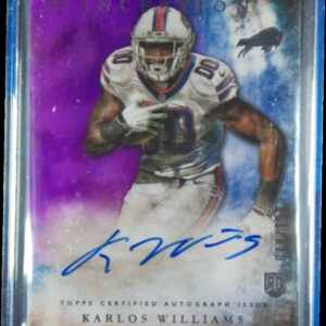 2015 Topps Inception Karlos Williams AU SN150 #RA-41 Bills Rookie Autographs Pur