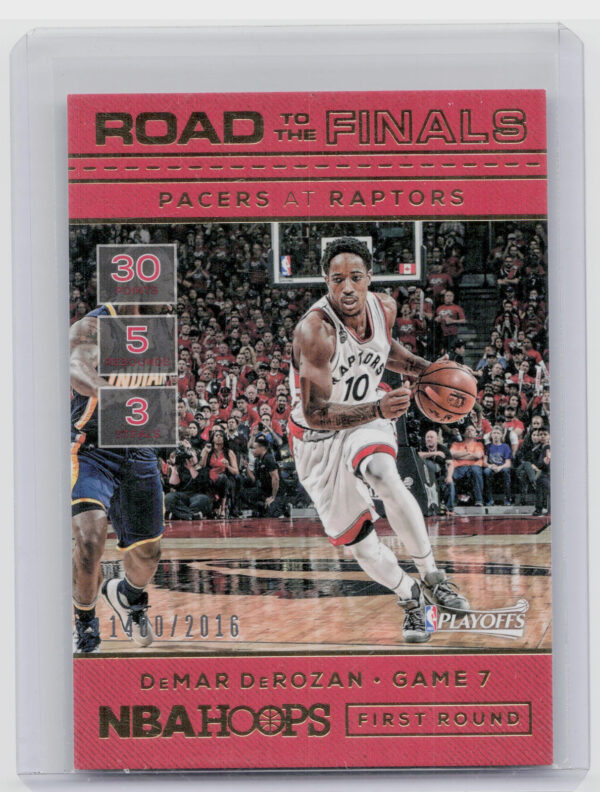 2016-17 Hoops DeMar DeRozan SN2016 #24 Raptors Road to the Finals