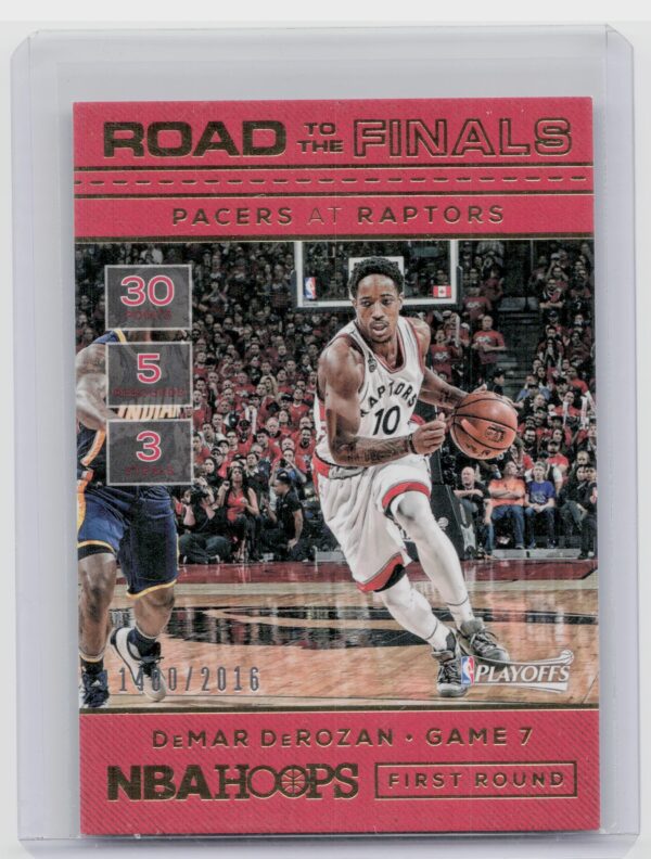 2016-17 Hoops DeMar DeRozan SN2016 #24 Raptors Road to the Finals