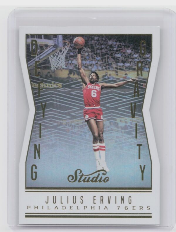 2016-17 Panini Studio Julius Erving #DG-JE 76ers Defying Gravity