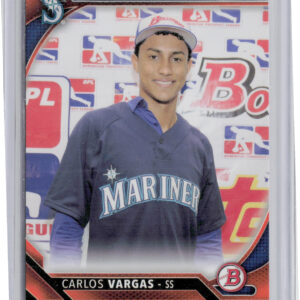 2016 Bowman Carlos Vargas SN25 #II-CV Mariners International Ink Orange