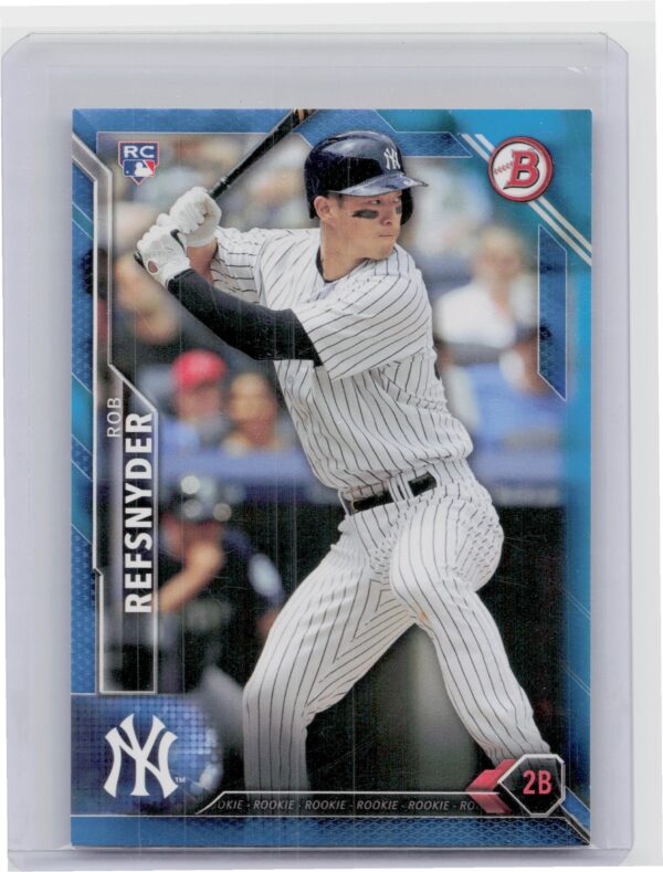 2016 Bowman Rob Refsnyder Blue SN150 #127 Yankees