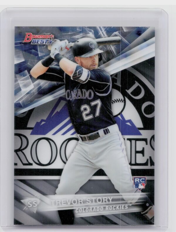 2016 Bowman's Best Trevor Story #12 Rockies