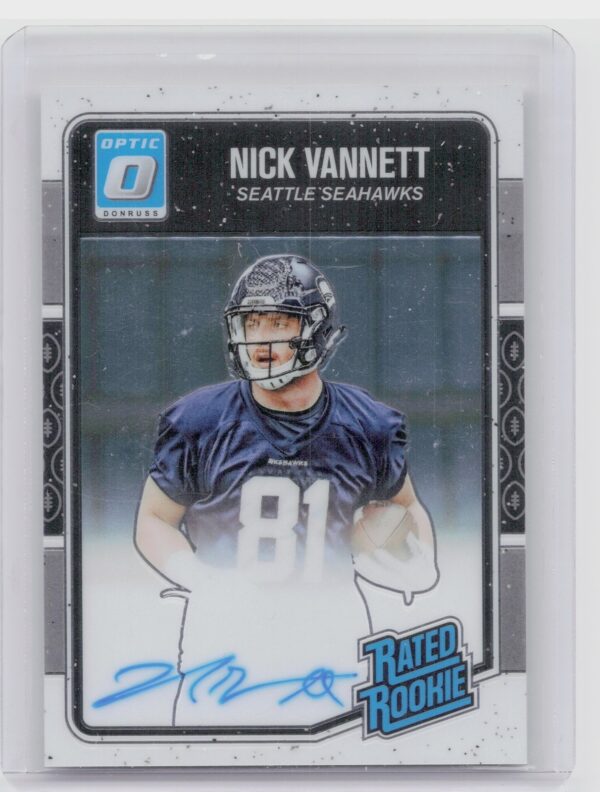 2016 Donruss Optic Nick Vannett AU SN150 #188 Seahawks Rated Rookies Autograph