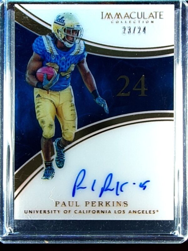 2016 Immaculate Collegiate Paul Perkins AUTO /24 #129 Bruins