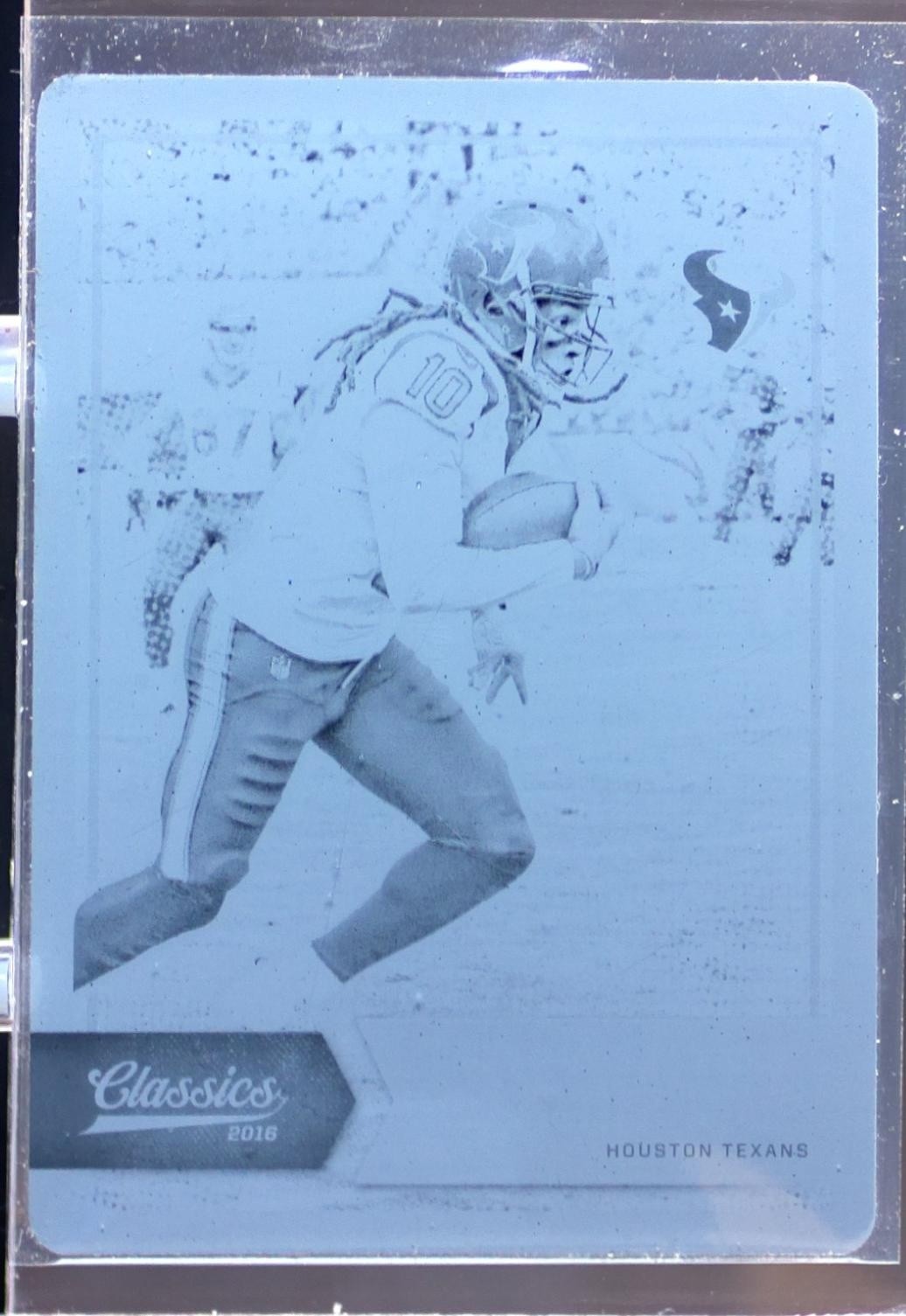 2016 Panini Classics DeAndre Hopkins Printing Plates Black 1/1 #35 Texans