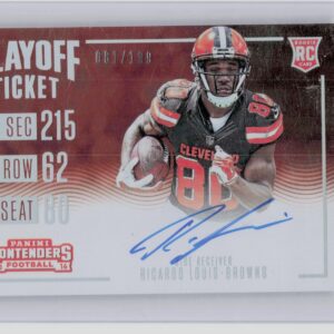 2016 Panini Contenders Ricardo Louis Playoff Ticket AU SN199 #375 Browns