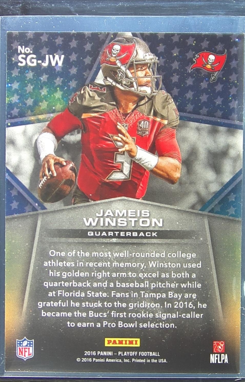 2016 Playoff Jameis Winston #SG-JW Buccaneers Star Gazing - Image 3