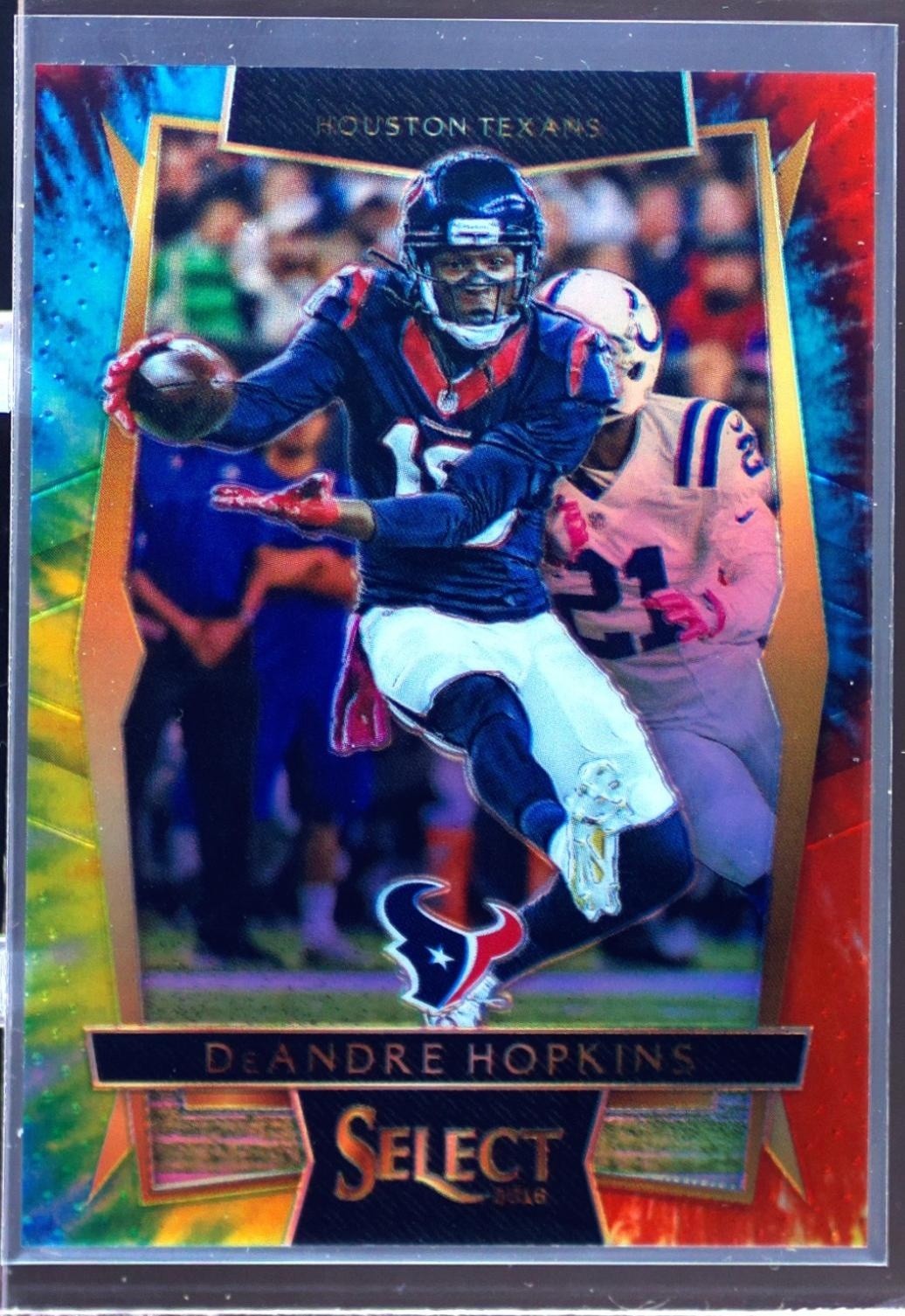 2016 Select DeAndre Hopkins Tie Dyed Prizm /25 #52 Texans