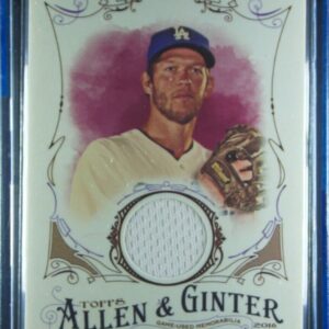 2016 Topps Allen & Ginter Clayton Kershaw MEM #FSRB-CK Dodgers Relic Full Size D