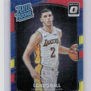 2017-18 Donruss Optic Lonzo Ball Red and Yellow #199 Lakers