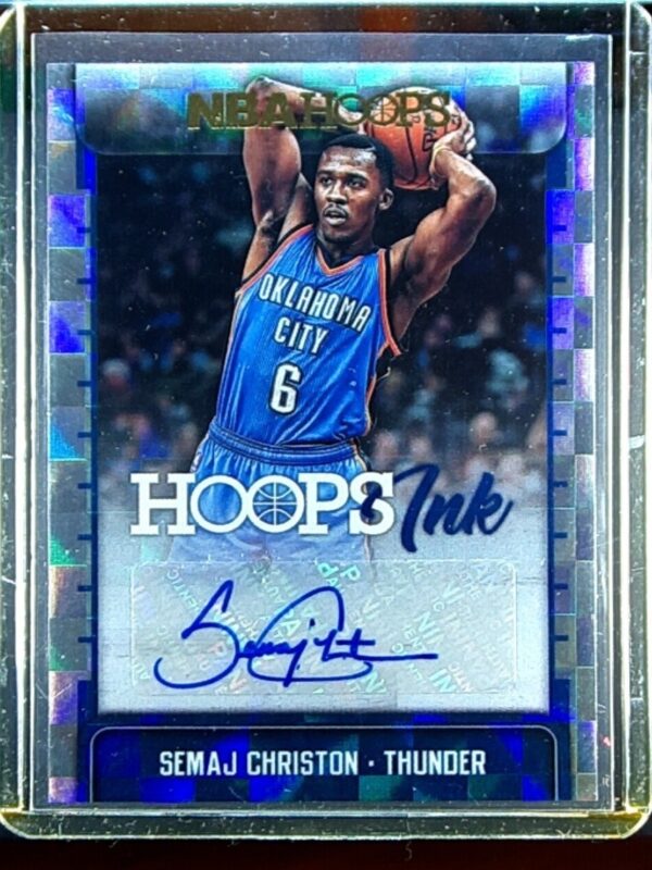 2017-18 Hoops Semaj Christon AUTO #HI-SCN Thunder Hoops Ink