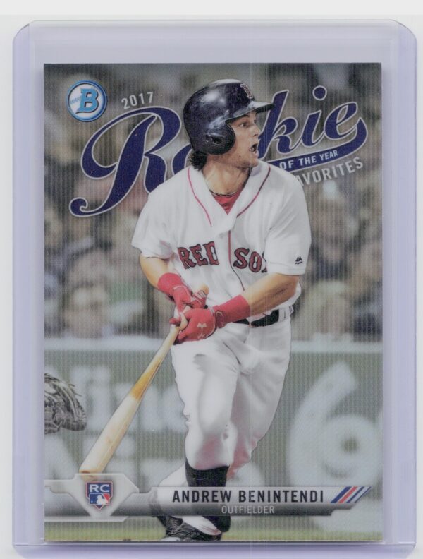 2017 Bowman Andrew Benintendi #ROYF-5 Sox Rookie of the Year Favorites