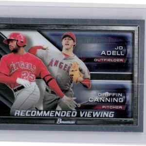 2017 Bowman Draft Jo Adell / Griffin Canning #RV-LAA Angels Recommended Viewing