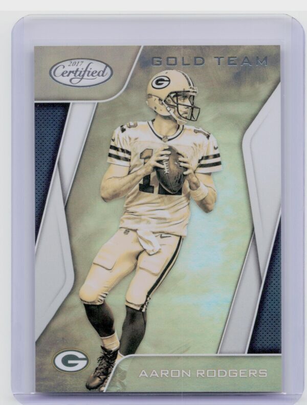 2017 Certified Aaron Rodgers #GT-AR Packers Gold Team
