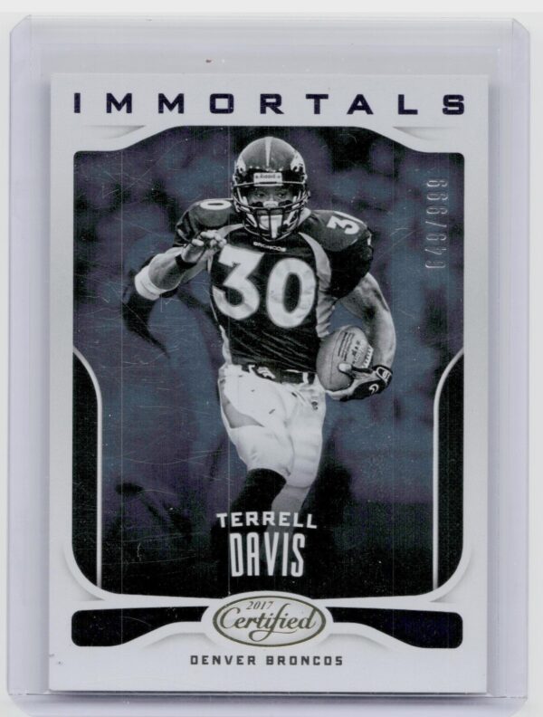 2017 Certified Terrell Davis /999 #109 Broncos