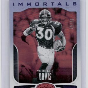 2017 Certified Terrell Davis Mirror Red /99 #109 Broncos