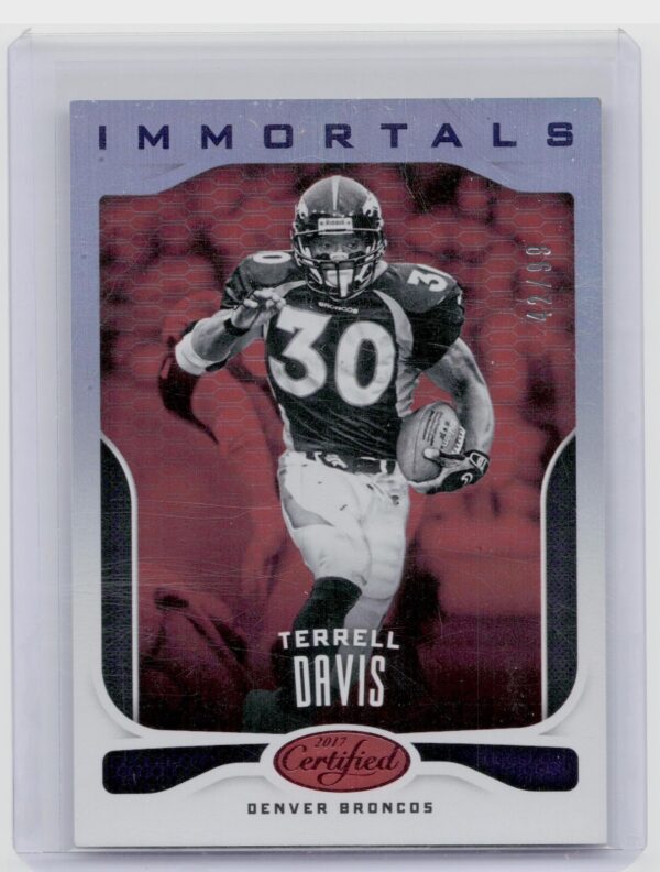2017 Certified Terrell Davis Mirror Red /99 #109 Broncos