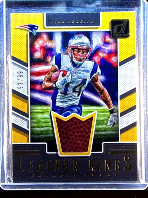 2017 Donruss Brandin Cooks /99 JSY #8 Patriots Leather Kings