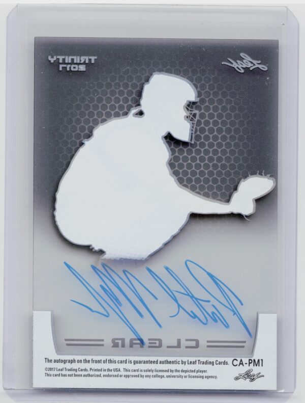 2017 Leaf Trinity Patrick Mazeika Auto #CA-PM1 Mets Clear Autographs Gray - Image 3