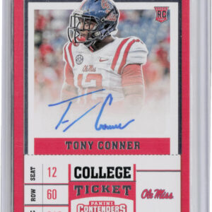 2017 Panini Contenders Draft Picks Tony Conner AU #286 Rebels