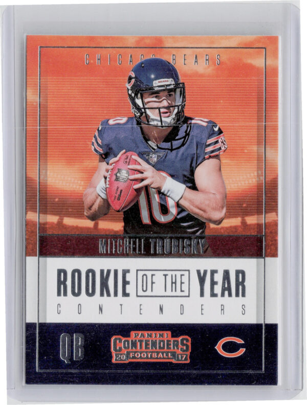 2017 Panini Contenders Mitchell Trubisky #RY-1 Bears Rookie of the Year Contende