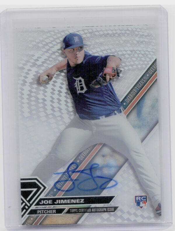 2017 Topps High Tek Joe Jimenez AU #HT-JJ Tigers High Tek Autographs