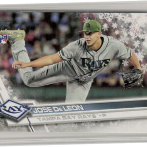 2017 Topps Holiday Jose De Leon RC #HMW199 Rays