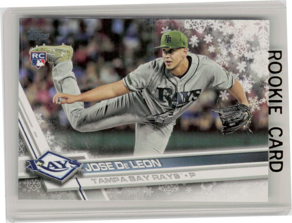 2017 Topps Holiday Jose De Leon RC #HMW199 Rays