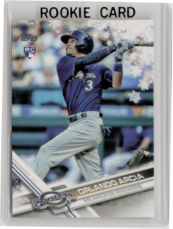 2017 Topps Holiday Orlando Arcia RC #HMW139 Brewers