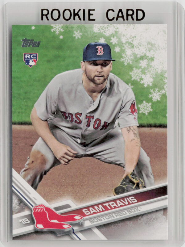 2017 Topps Holiday Sam Travis RC #HMW83 Sox