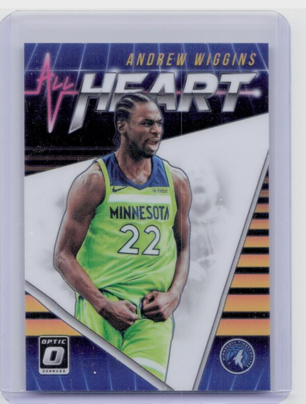 2018-19 Donruss Optic Andrew Wiggins #12 Timberwolves All Heart