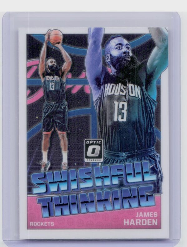 2018-19 Donruss Optic James Harden #7 Rockets Swishful Thinking