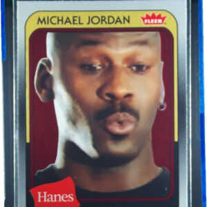 2018-19 Fleer Hanes Michael Jordan 30th Anniversary Michael Jordan Red Foil #MJ-