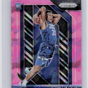 2018-19 Panini Prizm Josh Okogie Prizms Pink Ice #37 Timberwolves