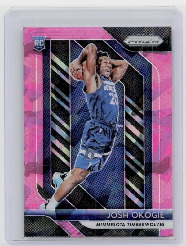 2018-19 Panini Prizm Josh Okogie Prizms Pink Ice #37 Timberwolves