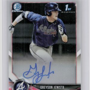 2018 Bowman Draft Greyson Jenista AU #CDA-GJ Braves Chrome Draft Pick Autographs