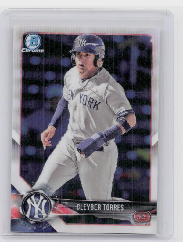2018 Bowman Gleyber Torres #BCP100 Yankees Chrome Prospects