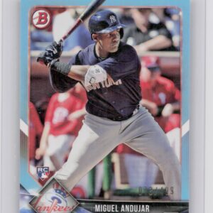 2018 Bowman Miguel Andujar Sky Blue /499 #75 Yankees