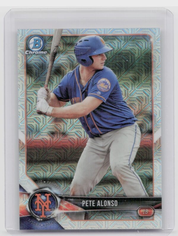 2018 Bowman Pete Alonso #BCP137 Mets Chrome Prospects Mojo Refractor