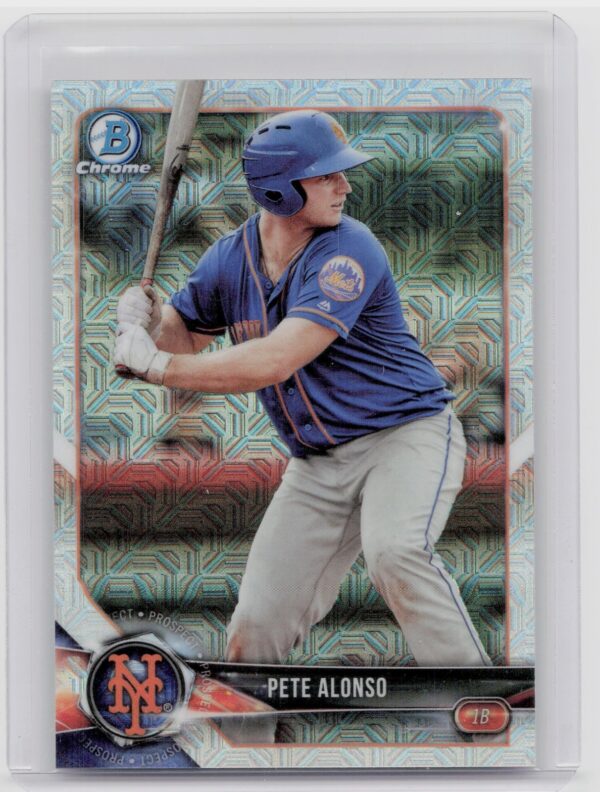 2018 Bowman Pete Alonso #BCP137 Mets Chrome Prospects Mojo Refractor